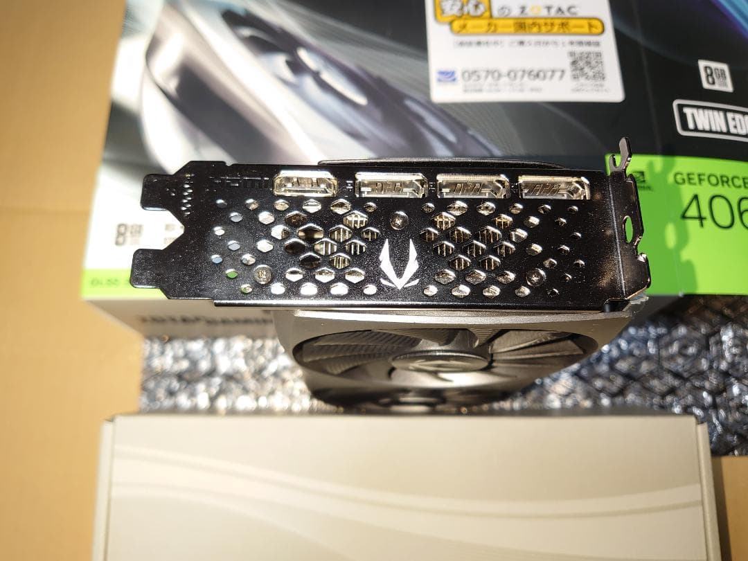 ZOTAC RTX 4060 Ti 8GB Twin Edge です！