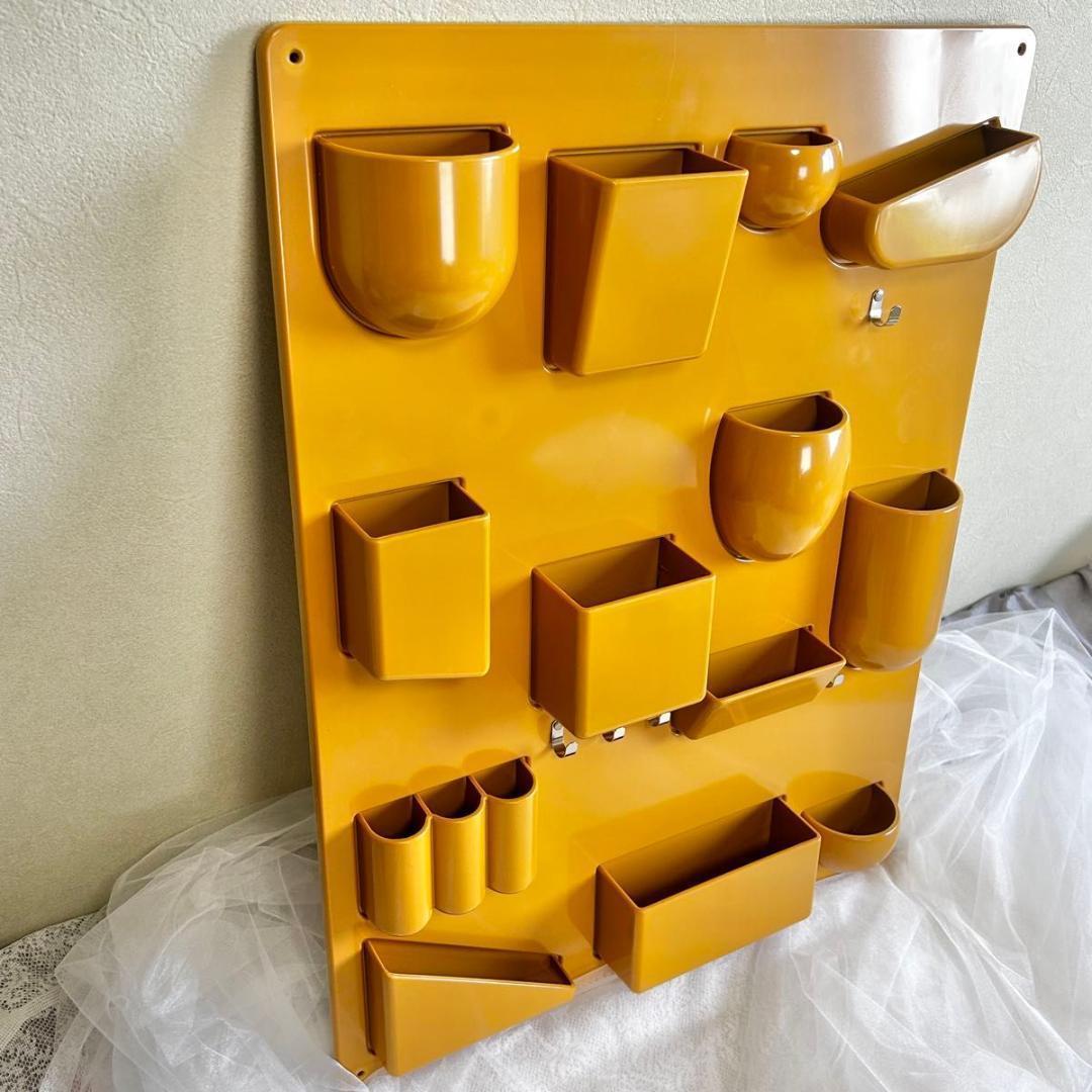 ウォールシェルフ 壁面収納 壁掛けラック ウーテンシロ リプロダクト イエロー