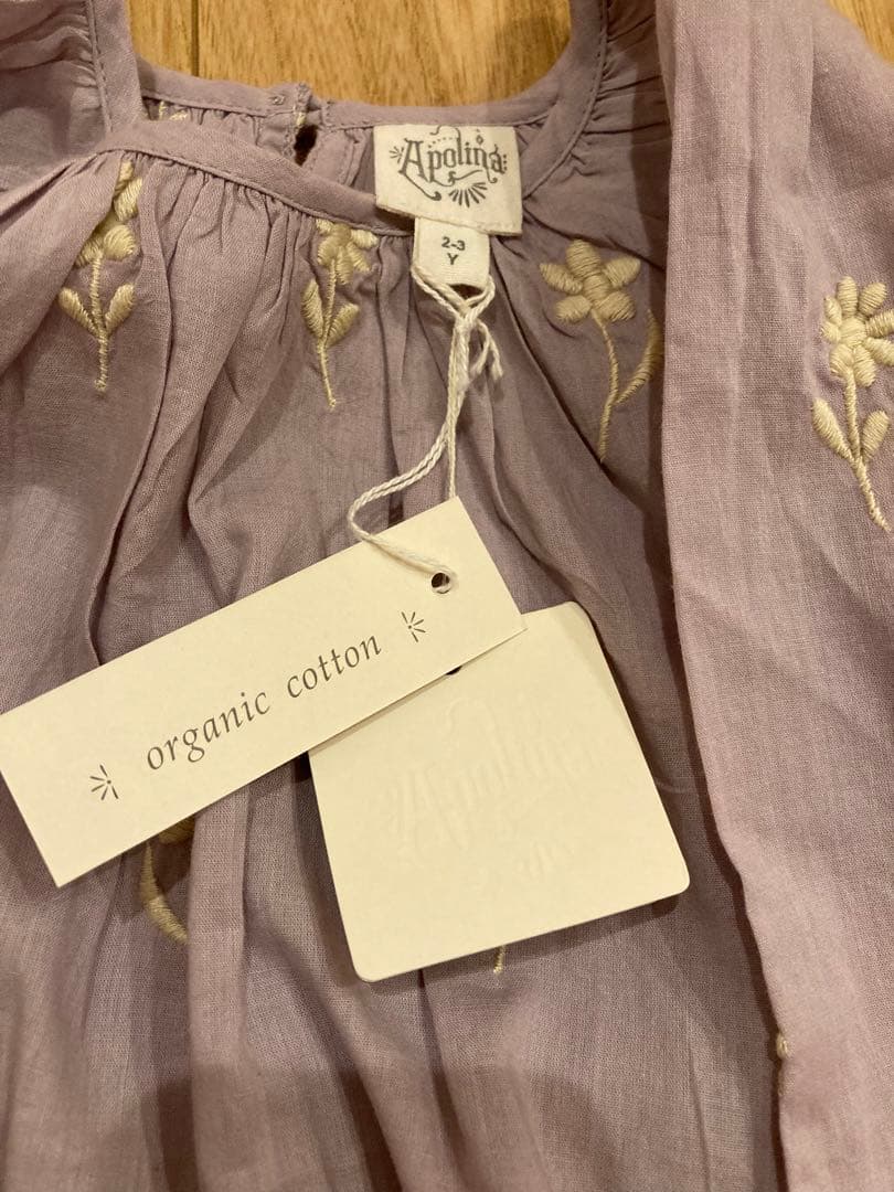 新品未使用Apolina オーガニックコットンロンパース 2-3Y