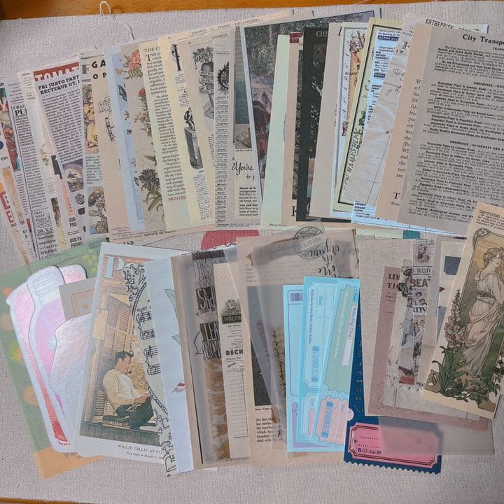 コラージュ素材 紙モノ バラメモ ②