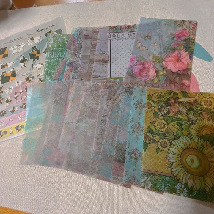 コラージュ素材 紙モノ バラメモ ②