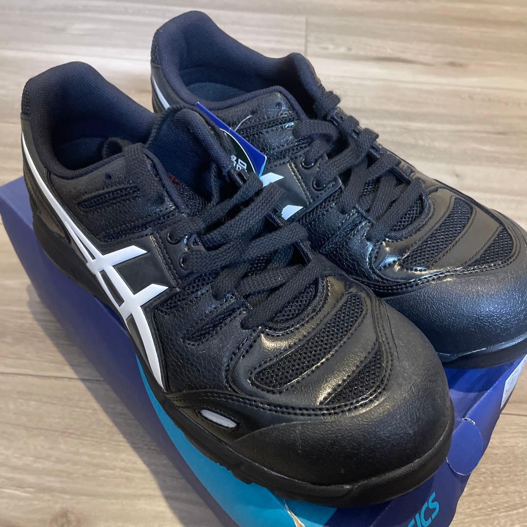 新品未使用品 ASICS 安全靴 ウィンジョブ CP103 黒/赤 25.5㌢