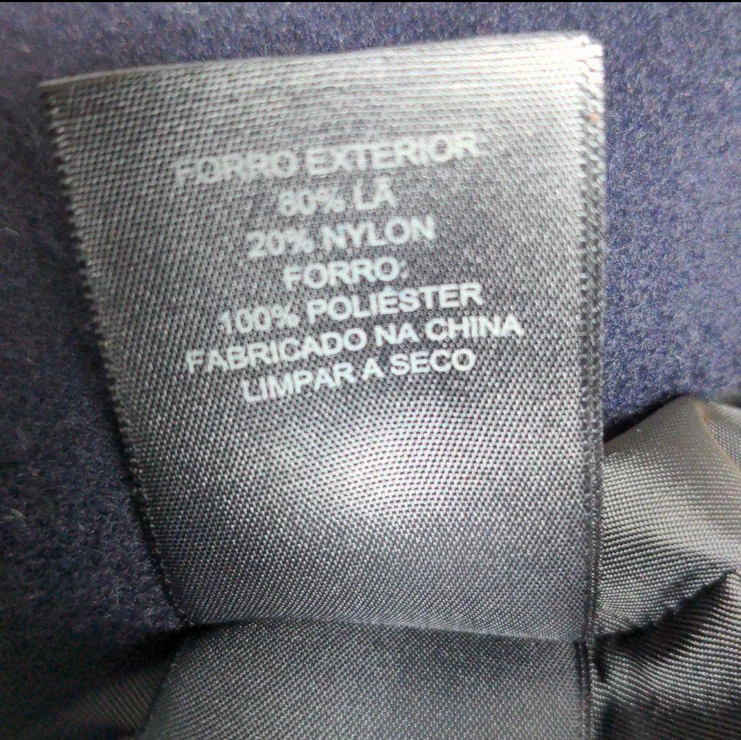 aq11. COACH ウールPコート ネイビー レディースLサイズ相当
