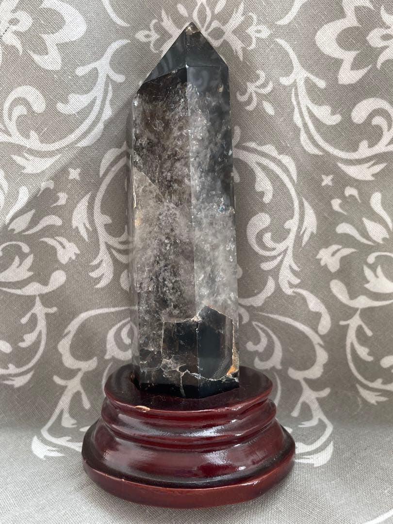 魔除け 邪気祓いに！ 黒水晶 315g 虹 多数 天然石 パワーストーン