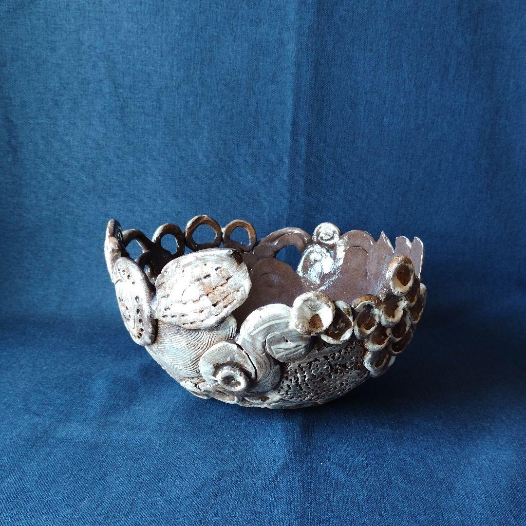 装飾的な陶器ボウル　オブジェ