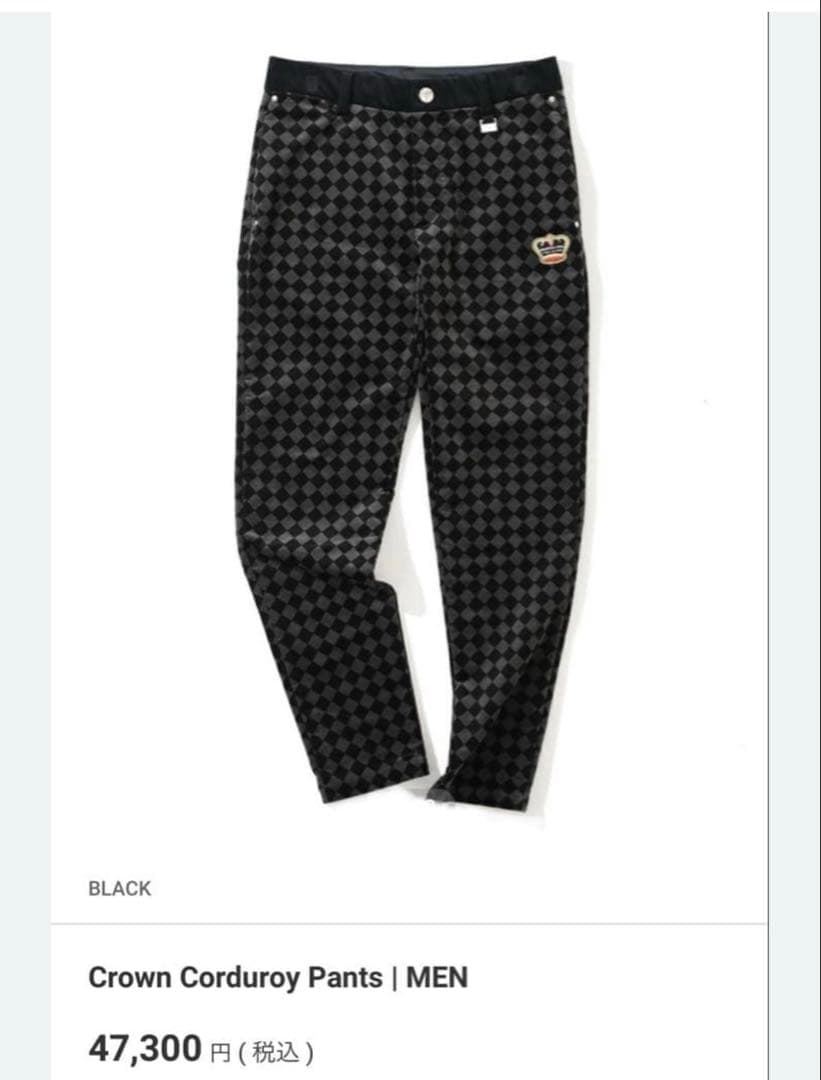 美品 ★ MARK&LONA コーデュロイ パンツ マーク&ロナ 正規品 黒