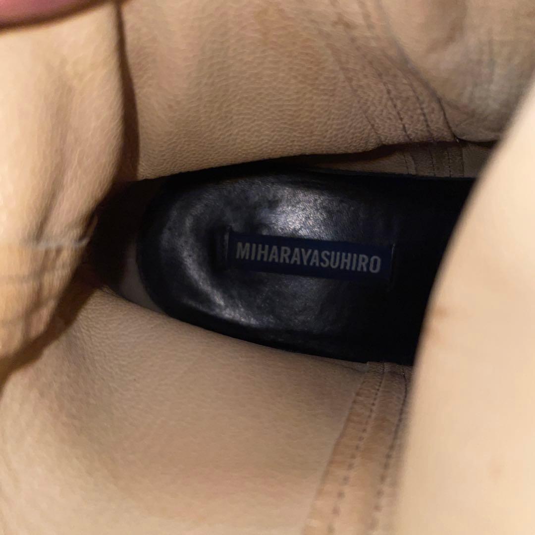 ミハラヤスヒロ名作 スウェードレザー レイヤード デザートブーツ クレープソール