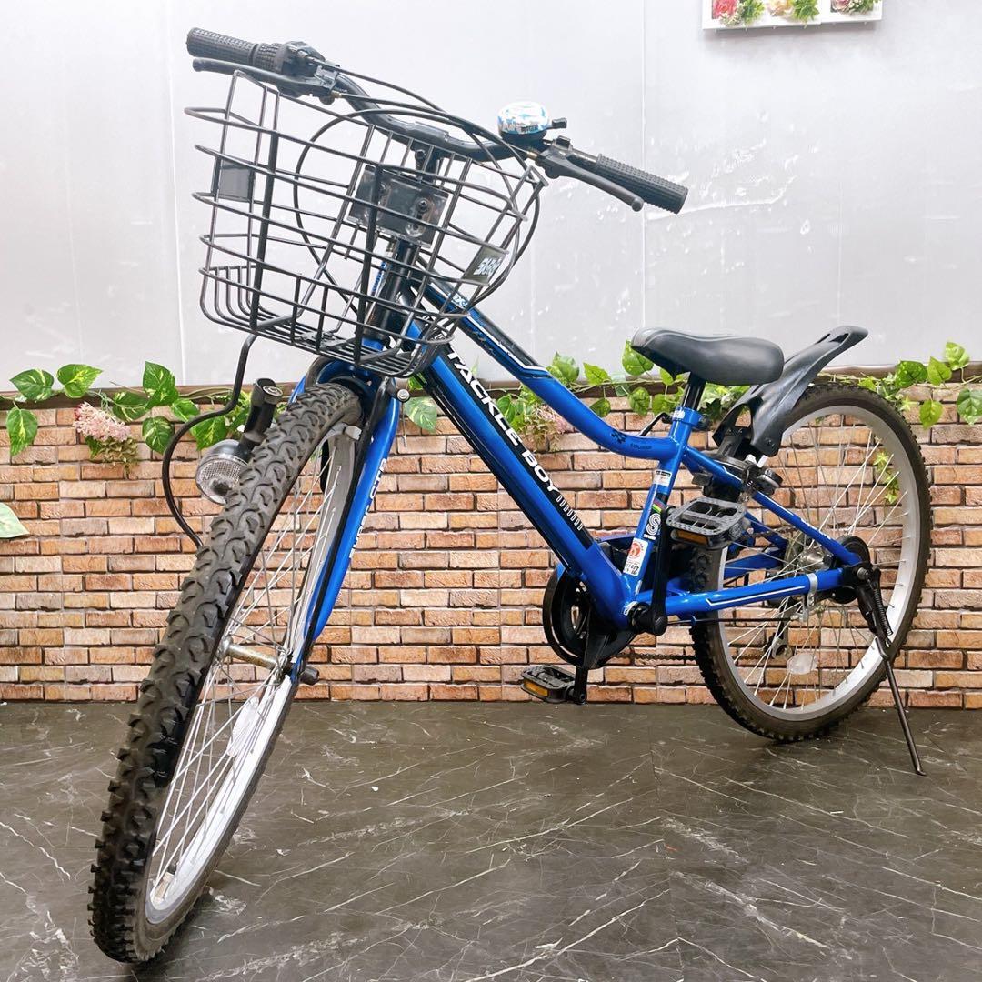 【90】子供用自転車 子供車 TACKLE BOY ブルー 24インチ