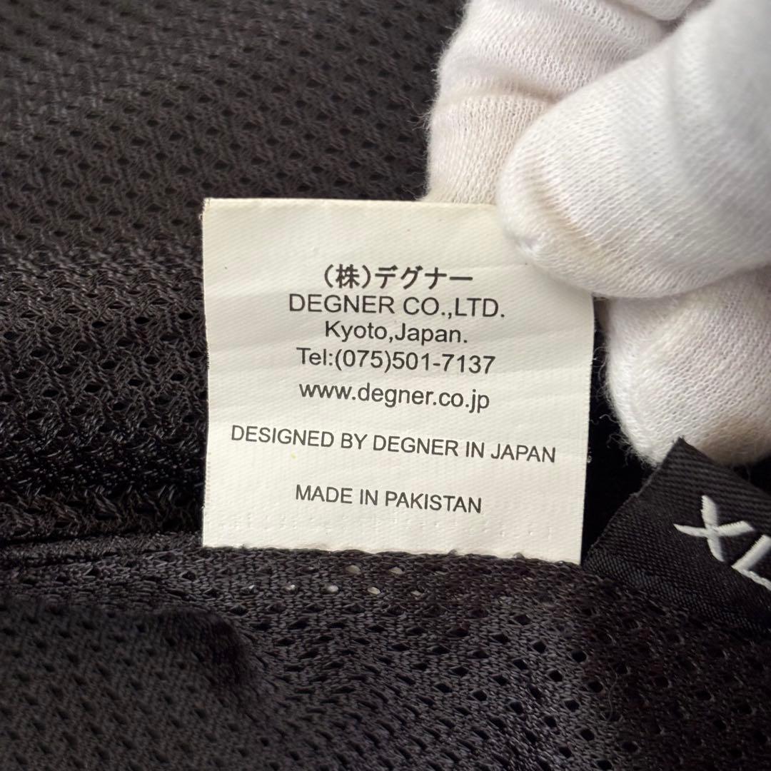 DEGNERデグナー メッシュハーフスリーブ　レザージャケット15SJ半袖　XL