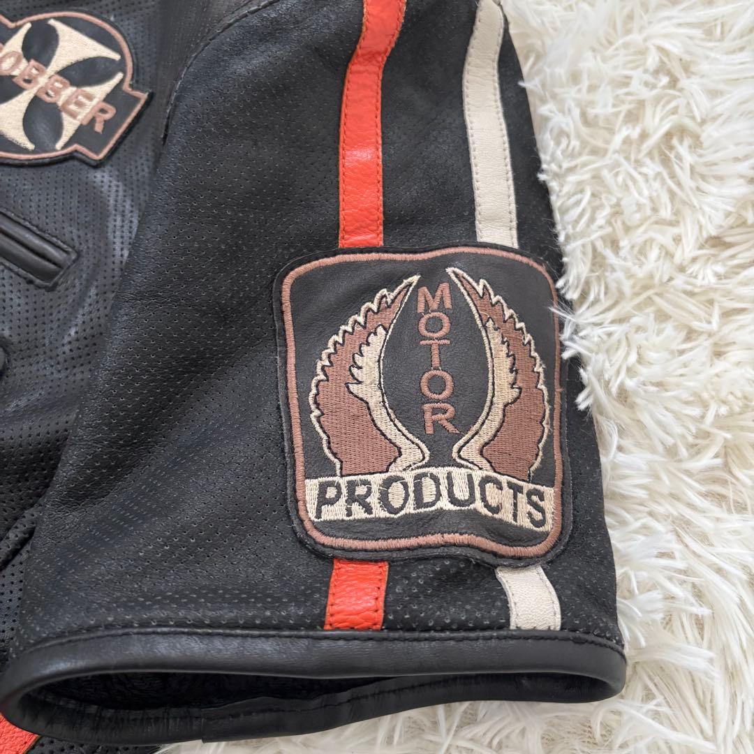 DEGNERデグナー メッシュハーフスリーブ　レザージャケット15SJ半袖　XL