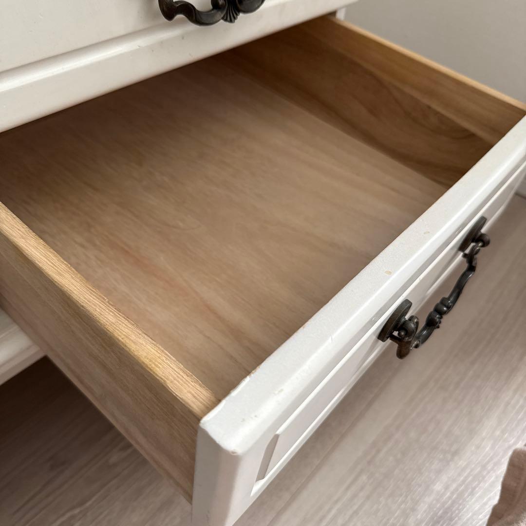 B-COMPANY ホワイト・アンティーク調テレビボード（フレンチカントリー）