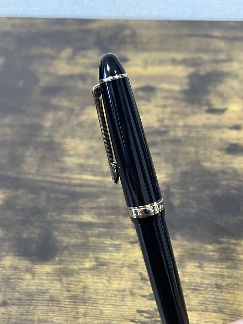 試筆のみ　MSニブ　ミュージック　ホワイトゴールド　21金　セーラー　万年筆