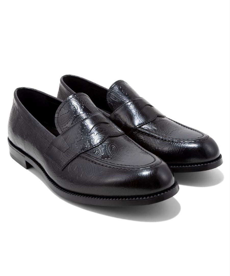 25.0cmケンフォード K024 EMBOSSED LOAFERS ペイズリー