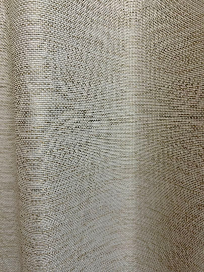 ニトリ既製カーテン　クリア ベージュ　200×100 4枚