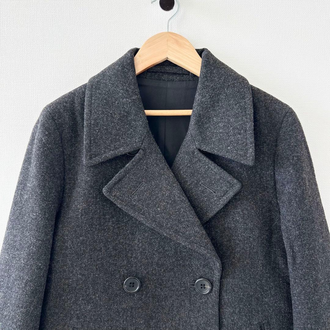 マーガレットハウエル　ツイードPコート ピーコート　グレー　Ⅲ