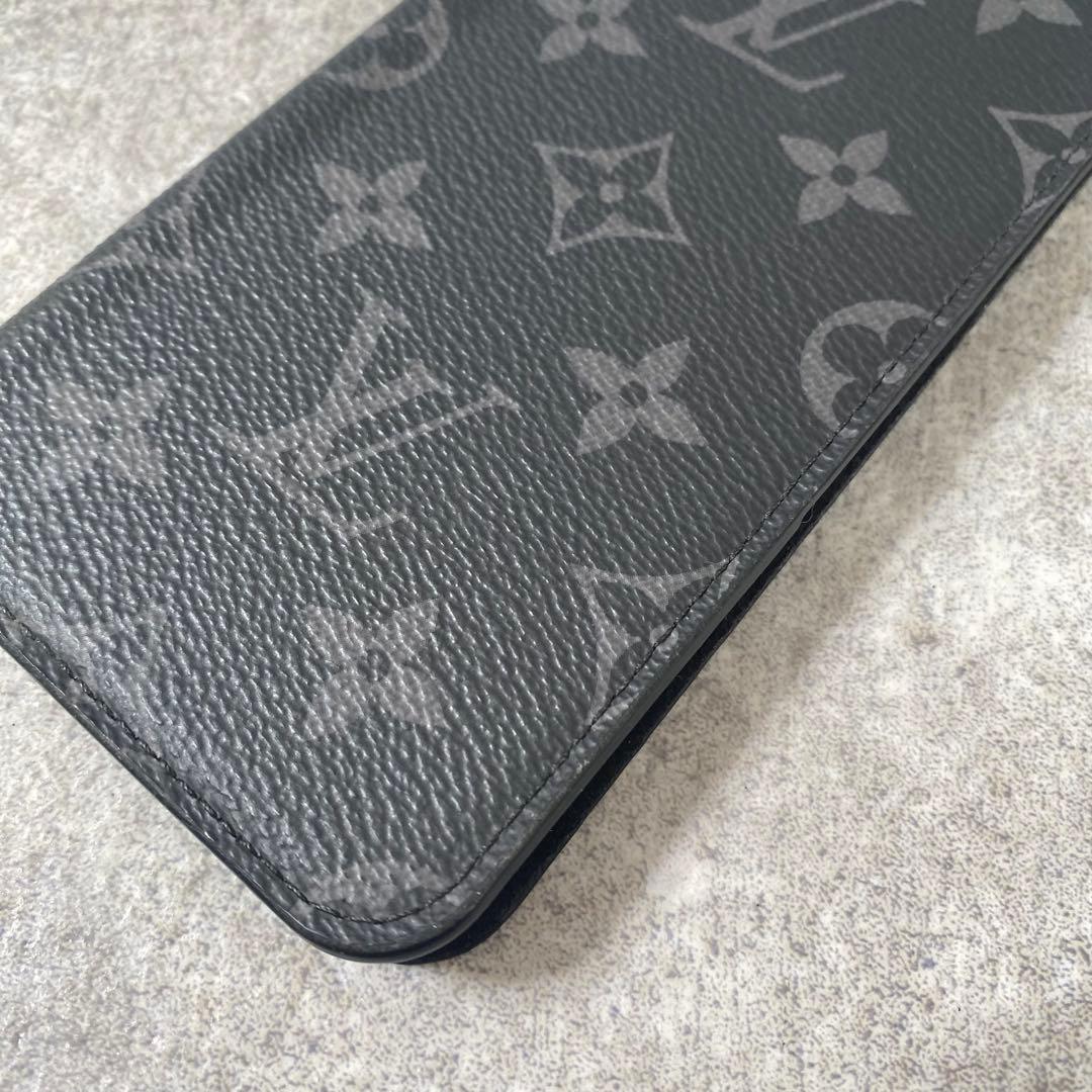 美品　ルイヴィトン モノグラム エクリプス iPhone X フォリオ ケース