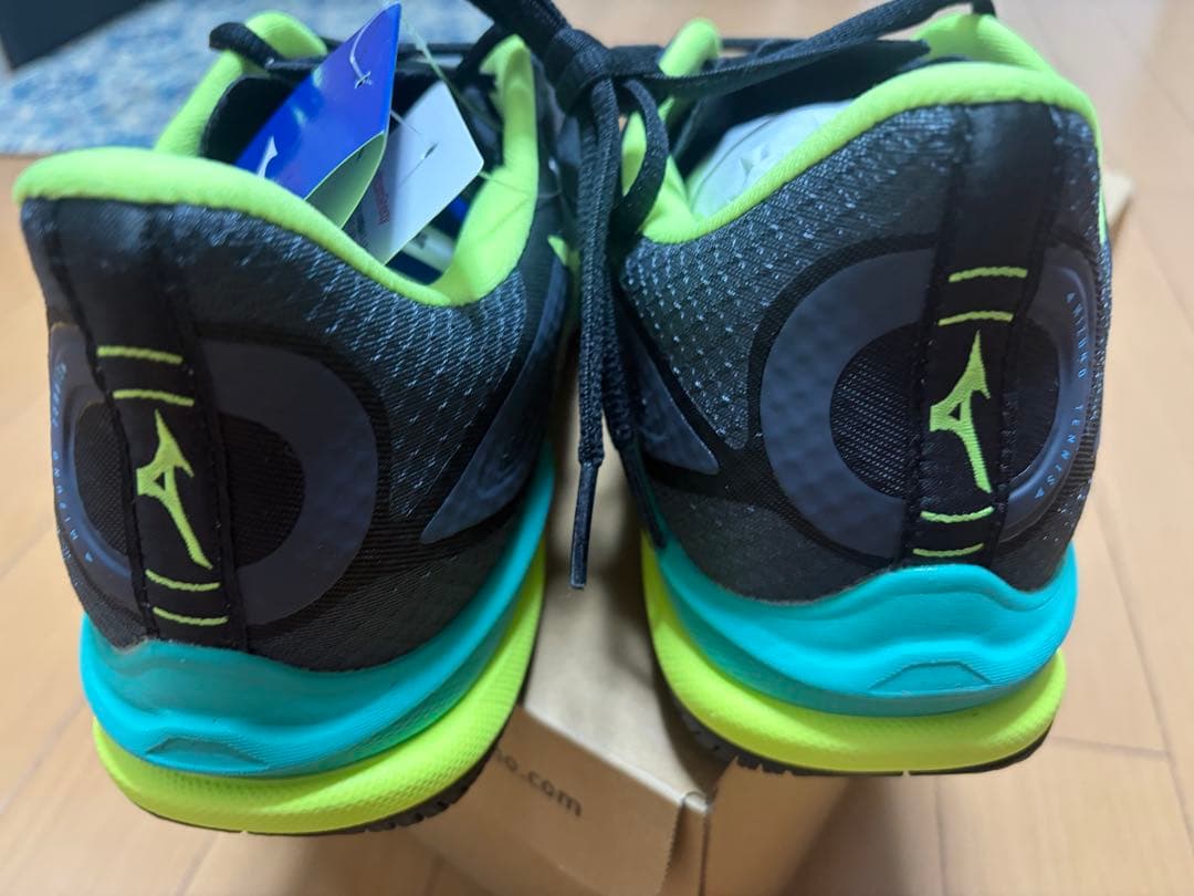 Mizuno テニスシューズ 27.0cm ブラック/グリーン