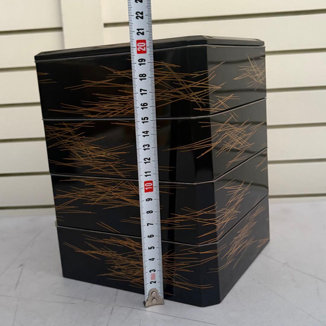 純銀■漆器　蒔絵　作家物　最上級　お正月　おとそ　重箱