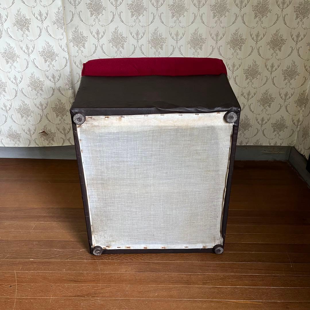 【アンティーク】① 昭和レトロ 1人掛けソファー ワインレッド スナック 喫茶店