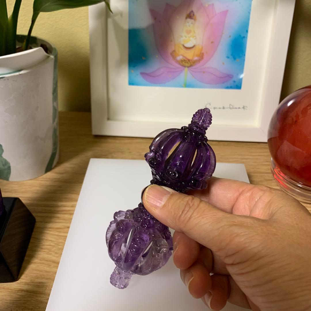 アメジストの(八)五鈷杵