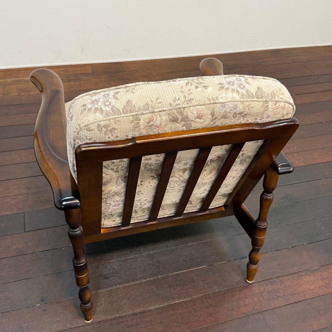 H112K39c カリモク karimoku コロニアル 1人掛けソファ