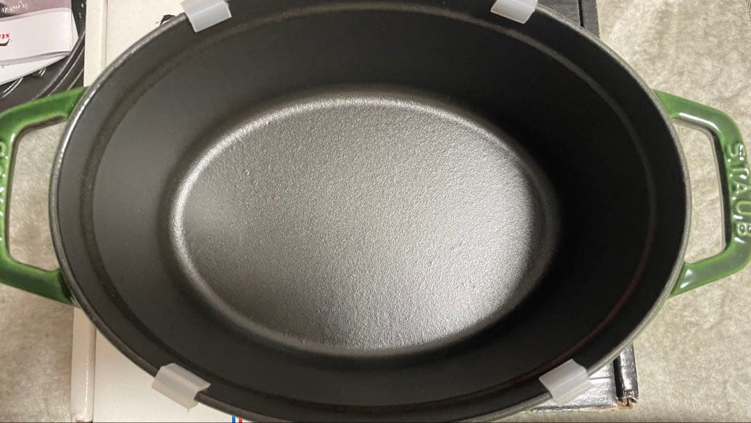 STAUB ミナペルホネン 23cm フォレスト ココット オーバル