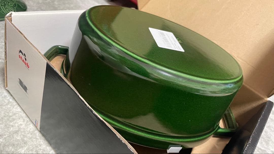 STAUB ミナペルホネン 23cm フォレスト ココット オーバル