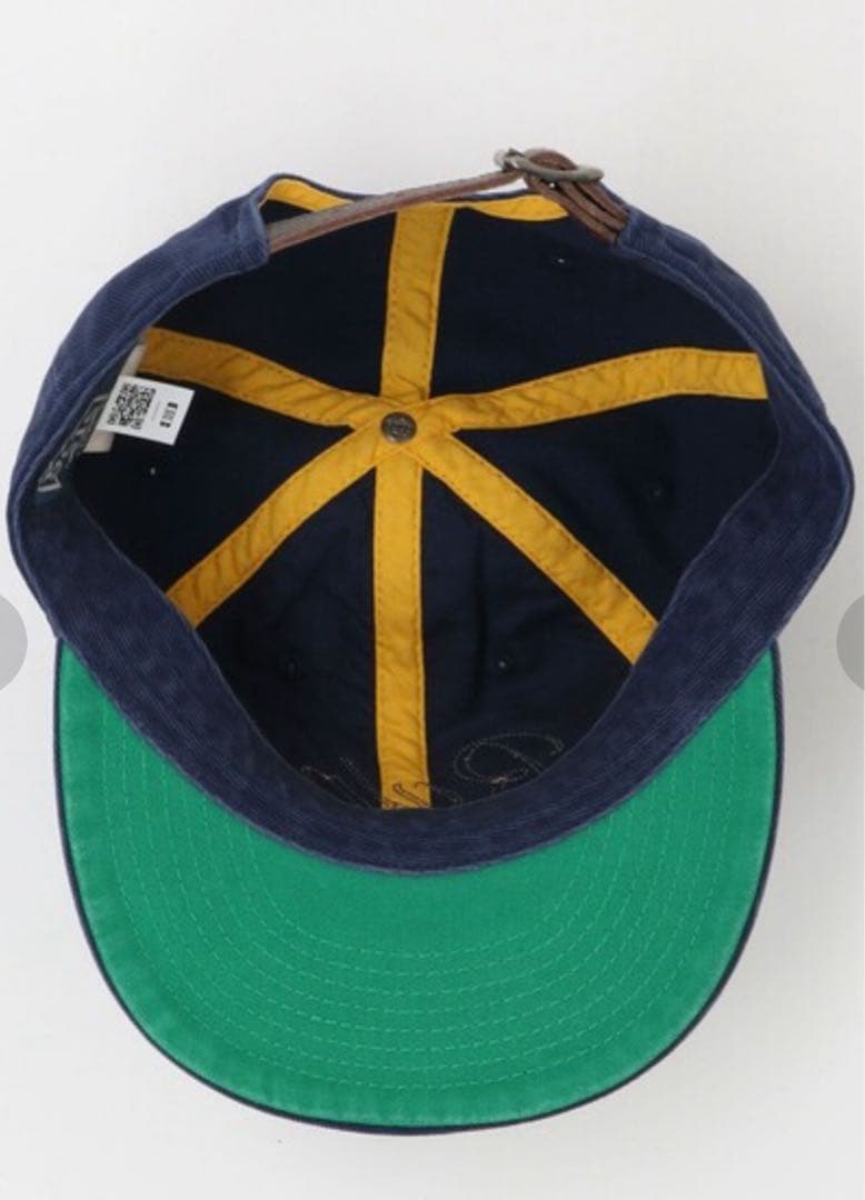 Ralph ネイビー 刺繍ロゴ ベースボールキャップ