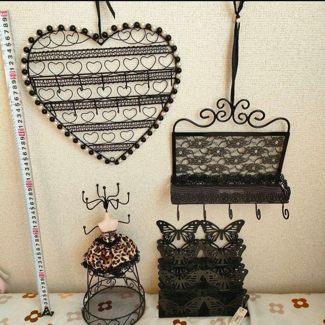 セール　平成レトロ　ギャル　インテリア　バタフライ　ヒョウ柄　ブラック