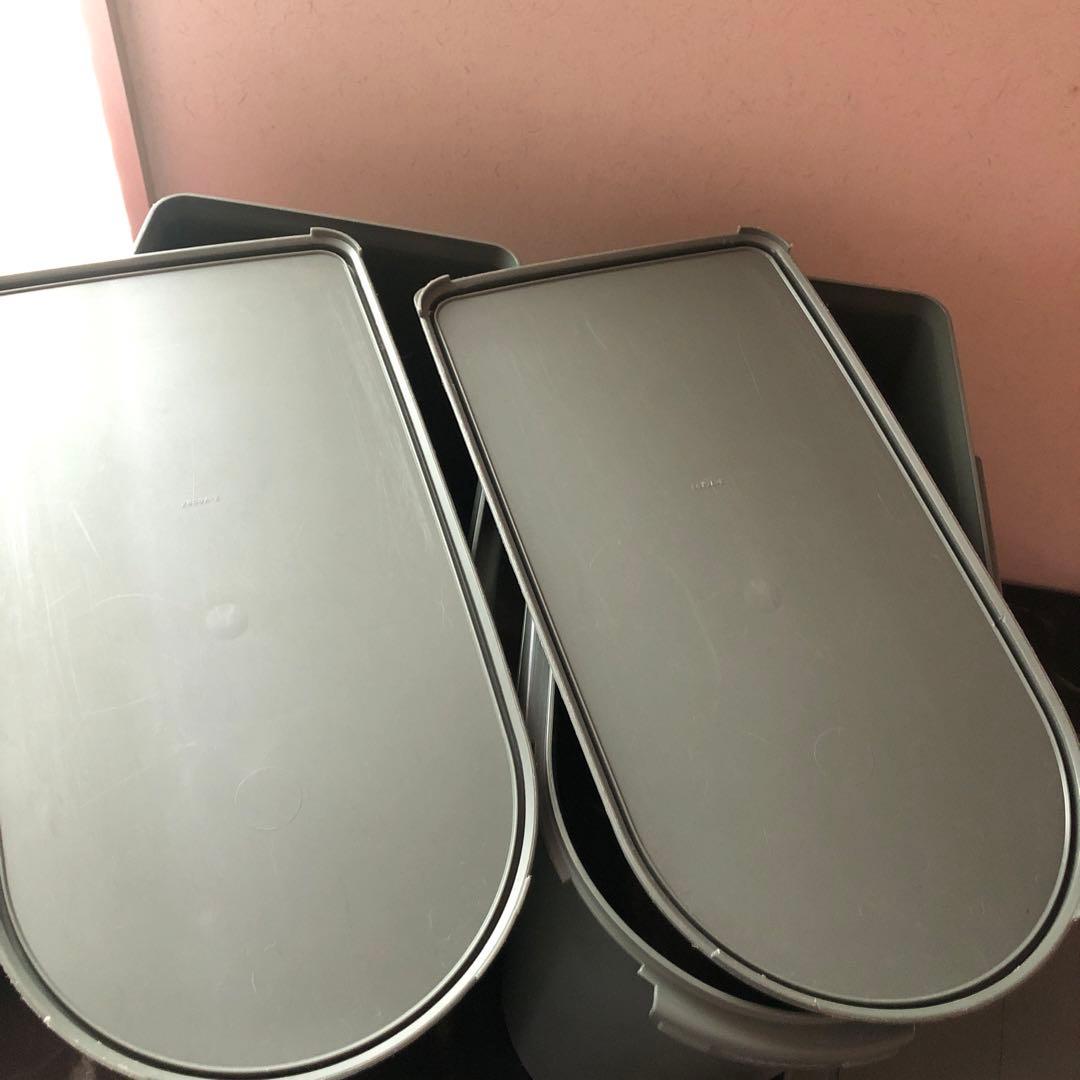 あつ　タッパーウエア　キッチンキーパー　2個セット　ダークグリーン