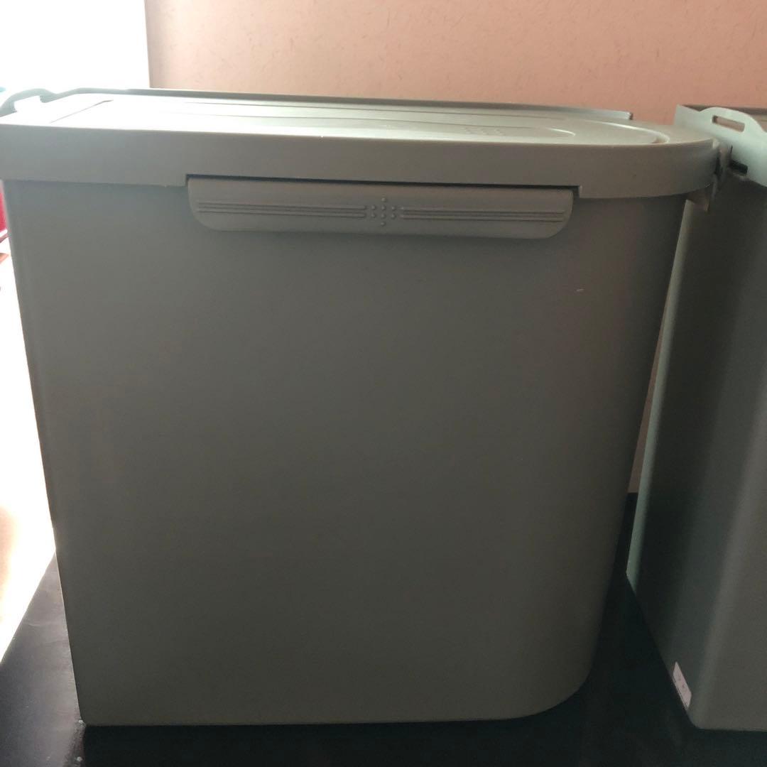 あつ　タッパーウエア　キッチンキーパー　2個セット　ダークグリーン