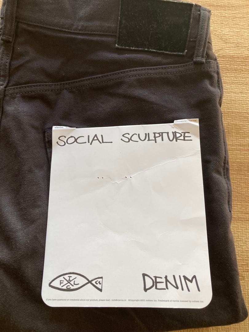 visvim SOCIAL SCULPTURE 03 CMYK ブラック W34