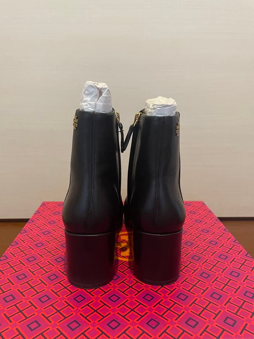 【専用】Tory Burch ブラック　レザー　ショート　ブーツ US5.5