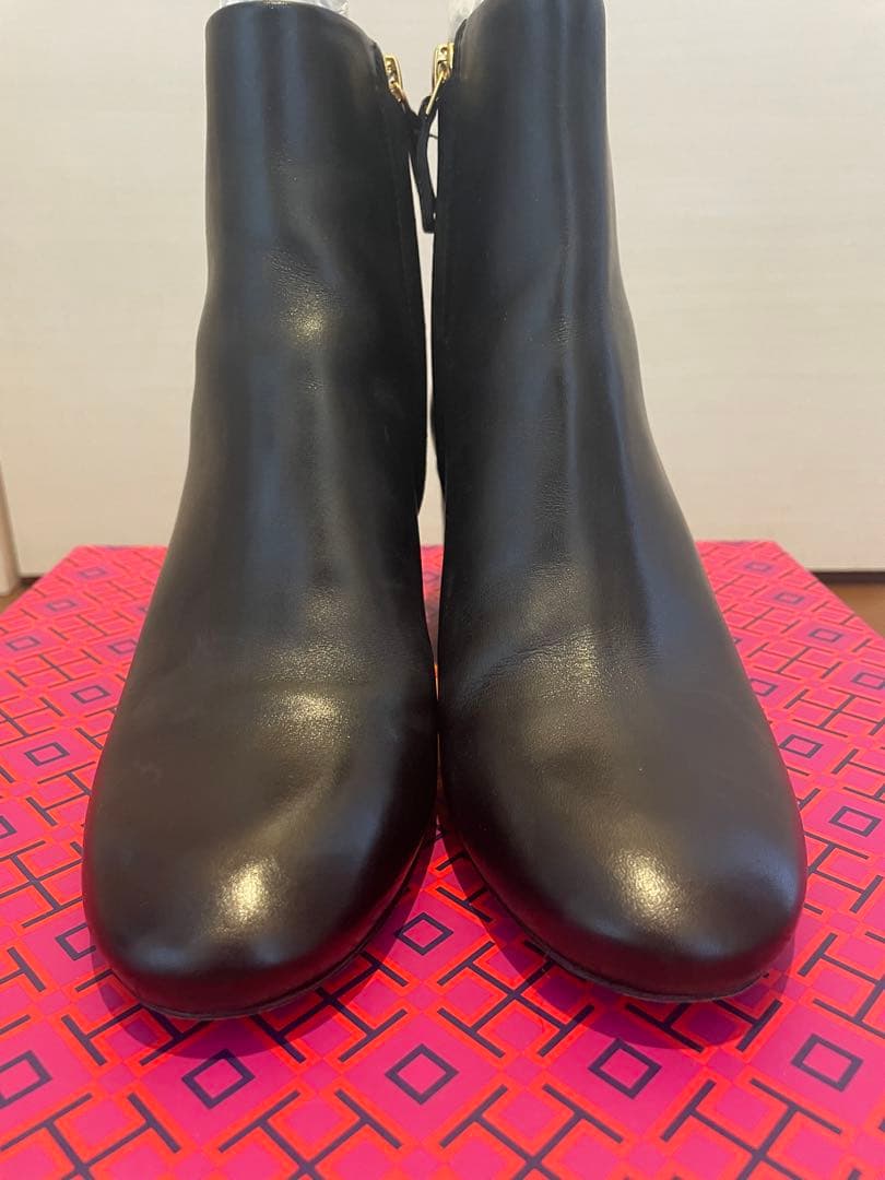 【専用】Tory Burch ブラック　レザー　ショート　ブーツ US5.5