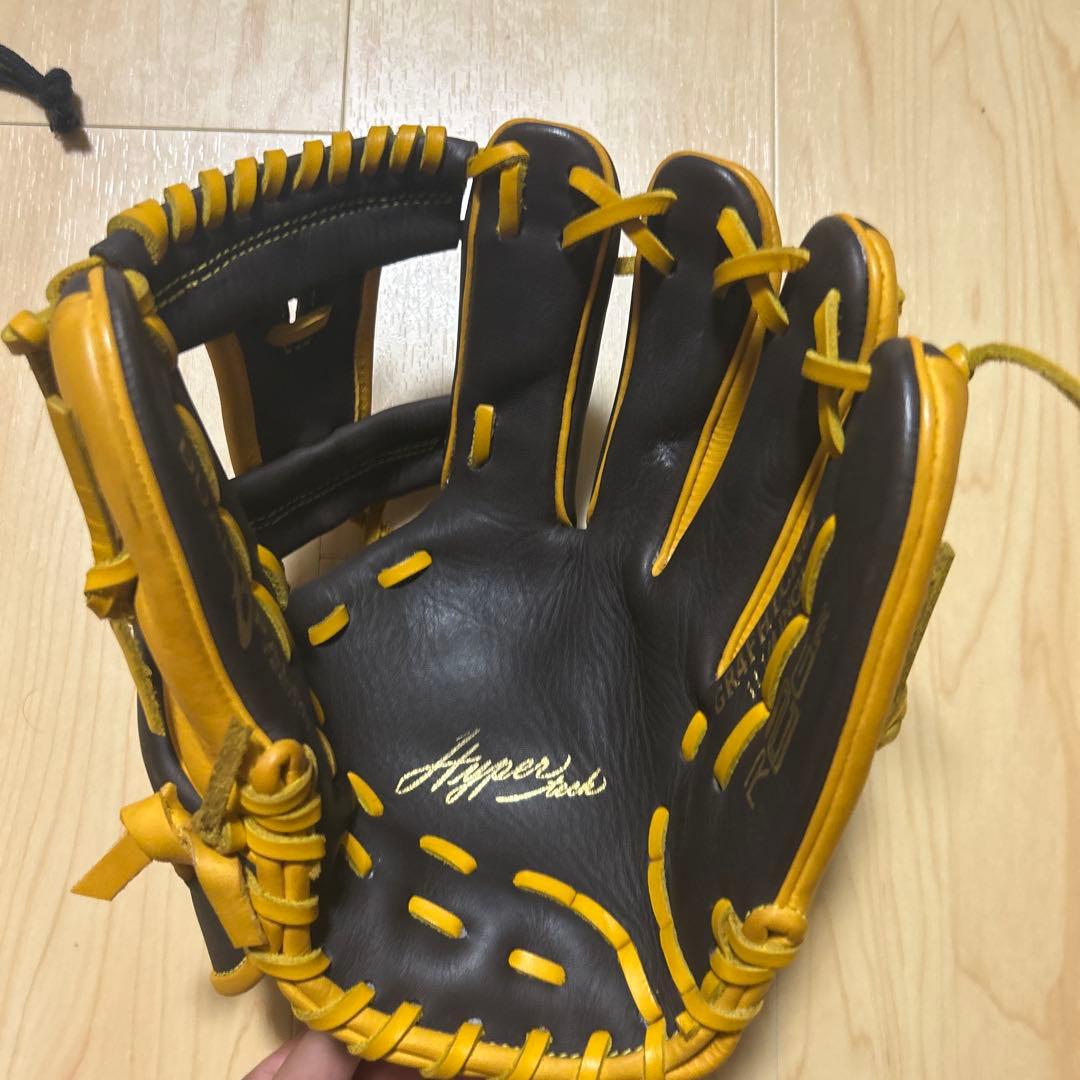 Rawlings Hyper Pro 軟式グローブ 黒/黄