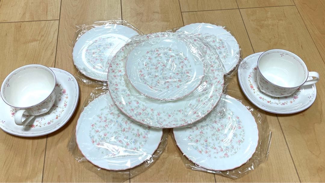 超美品ノリタケ　キューティーローズ　ティーセット　まとめ売り