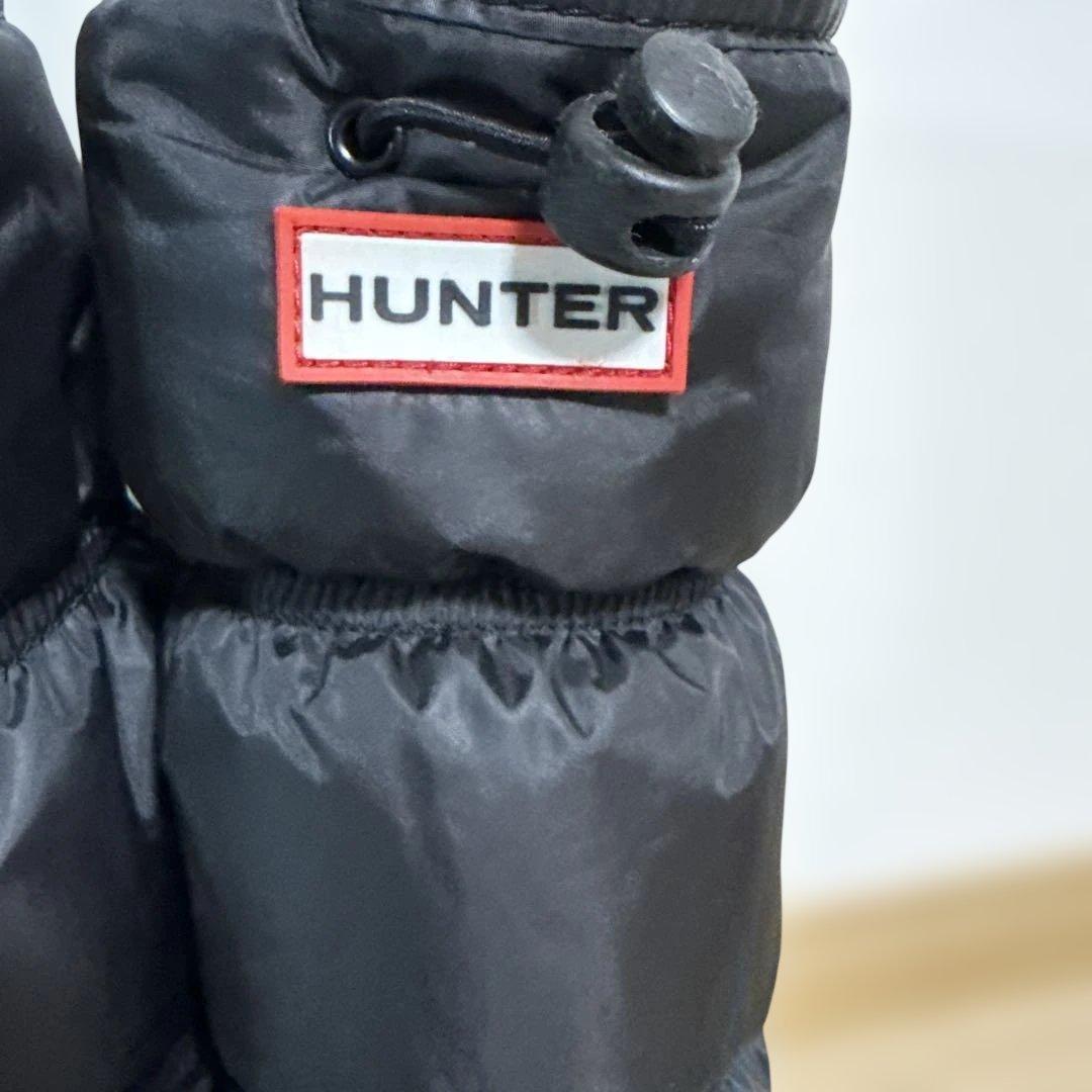 【美品】HUNTER ブラック ダウンスタイルブーツ　24センチ