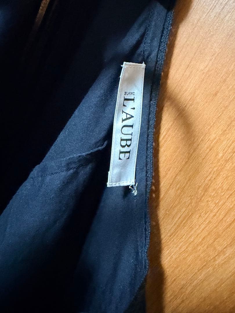 【laubeblanc】Yoke Lace Volume Dress ブラック