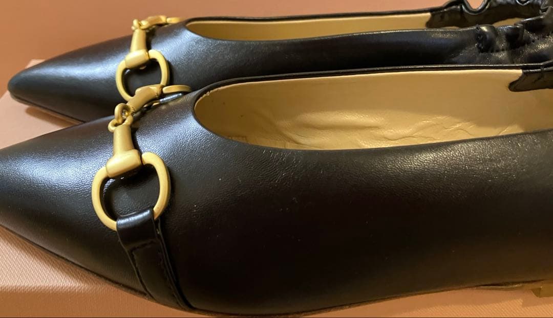 ⭐️新品　FABIO RUSCONI ブラック フラットシューズ　35