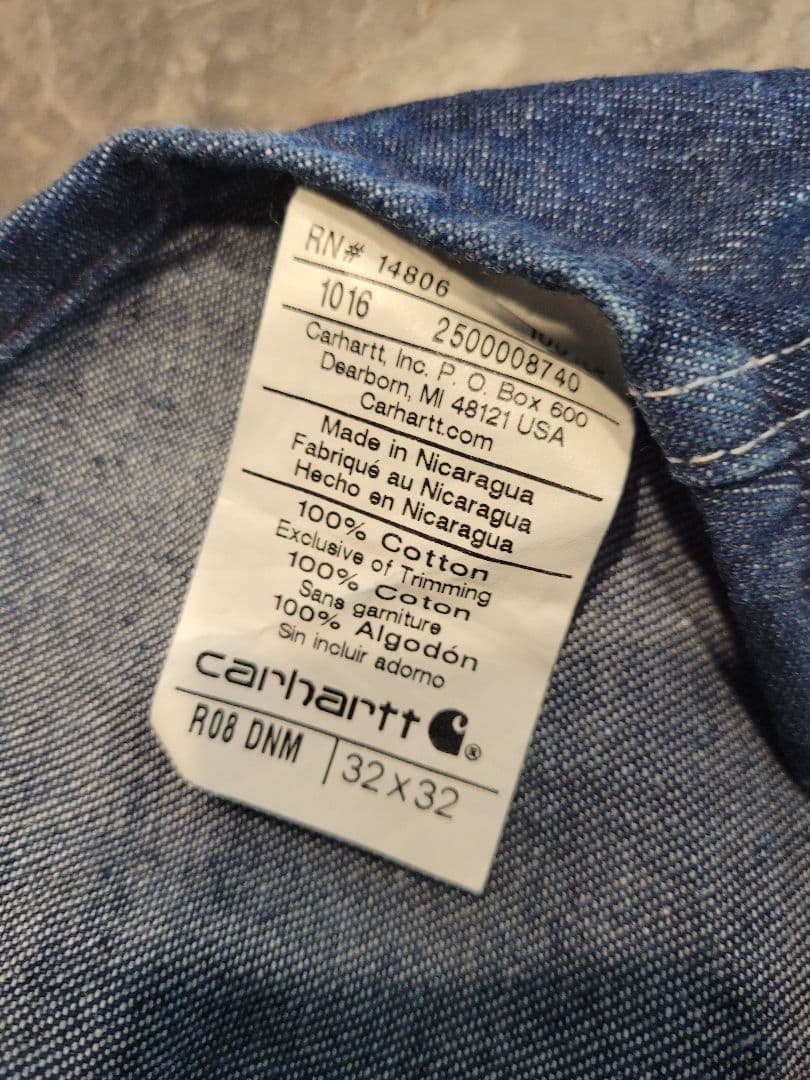 ⭐お値下げしました⭐ Carhartt デニムオーバーオール 古着 アメカジ