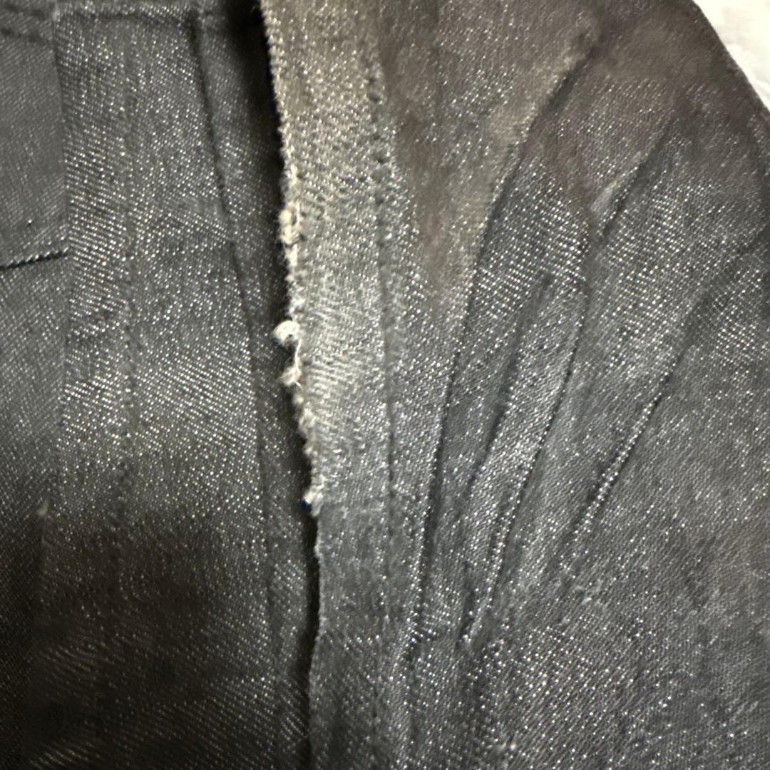 peoplesense リジットデニム シルバーボタン L