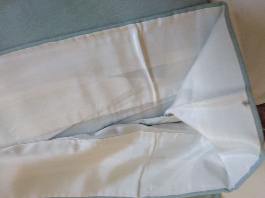 小紋　袷　新品　未使用　薄緑