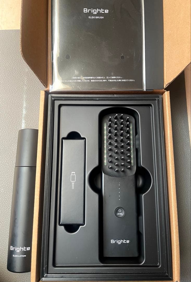 Brighte ブライト エレキブラシ ブラシ型美顔器・ローション付き