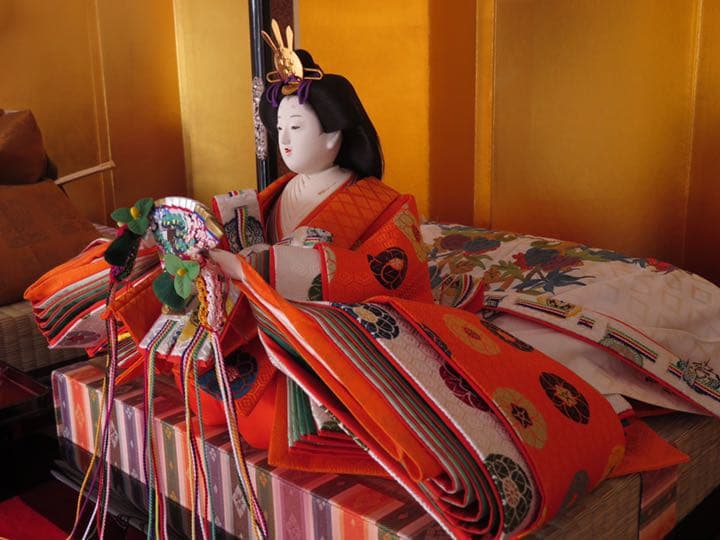 京雛作家物 黄櫨染御袍束帯 7段飾り