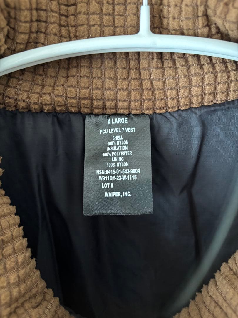 早い者勝ち！ WAIPER PCU LEVEL7A PRIMALOFT ベスト