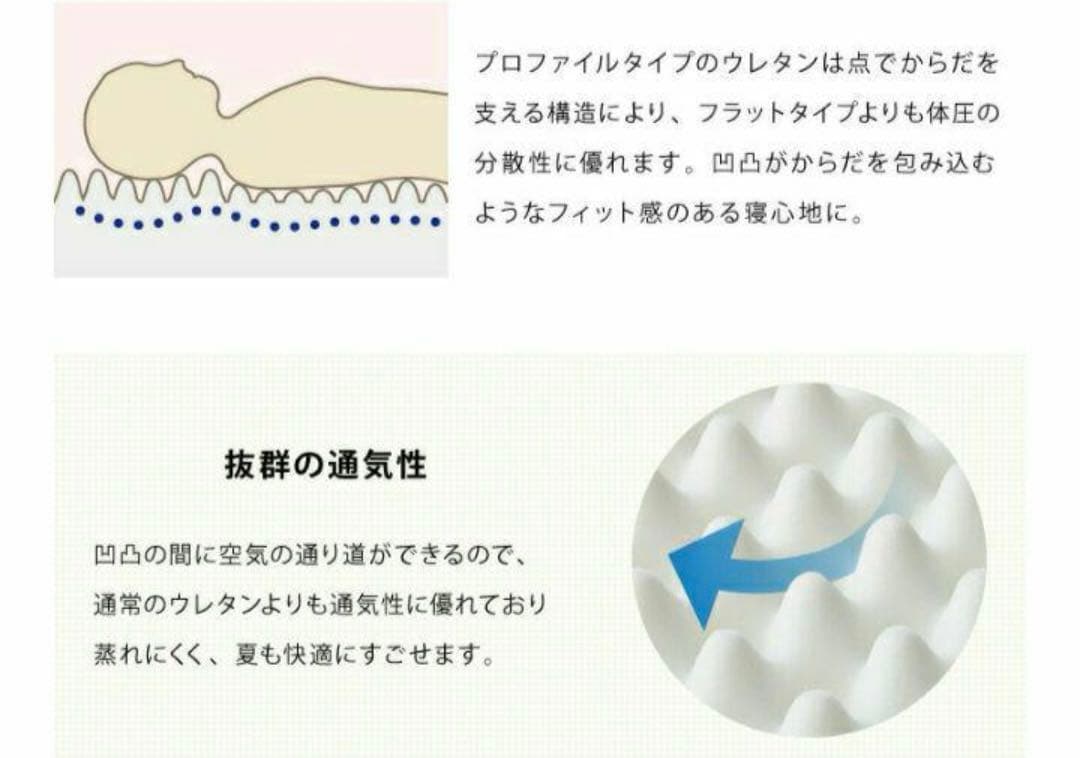 あみ　　シングル2枚アイボリー