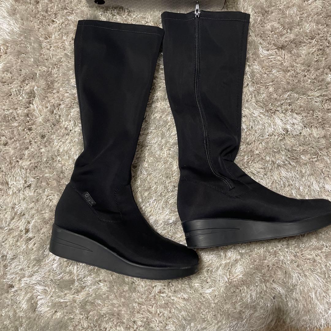 agile ルコライン　ブラック ロングブーツ 39サイズ　最終お値下げ