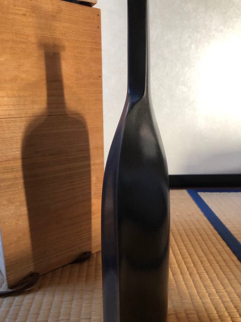 鋳銅　一輪挿し　『華』峰一作　共箱入