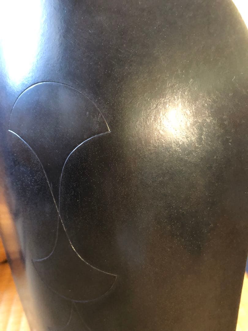 鋳銅　一輪挿し　『華』峰一作　共箱入