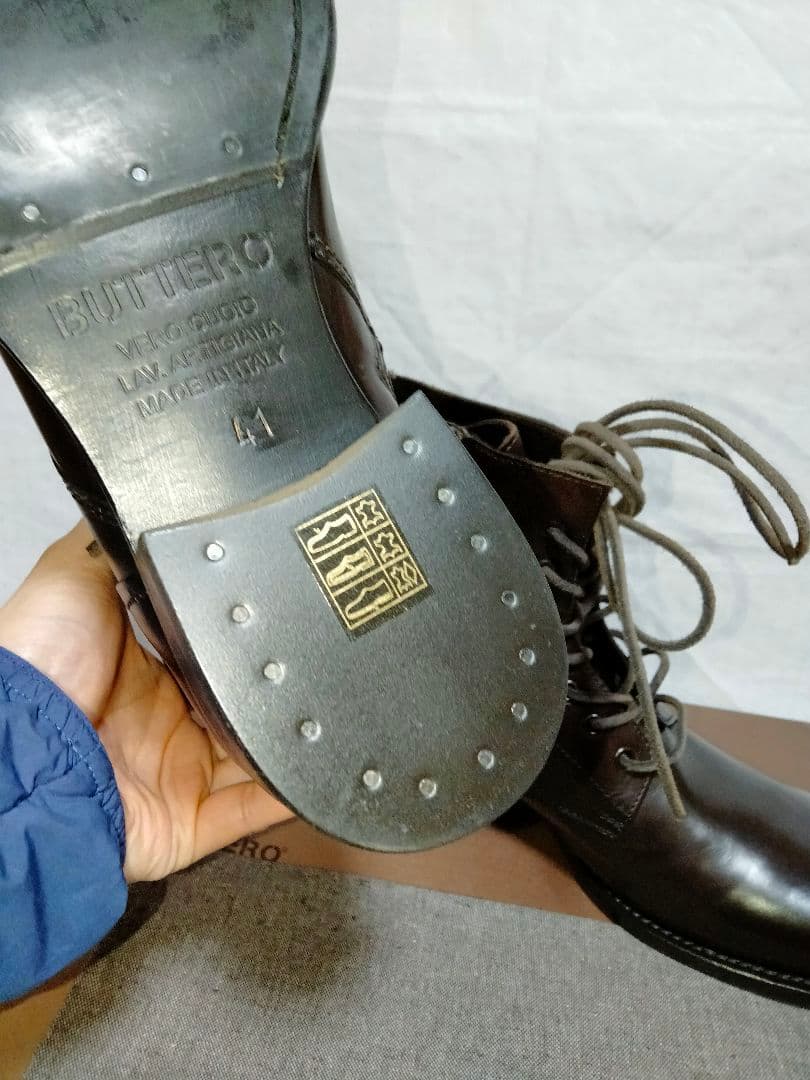 未使用 BUTTERO ブッテロ 7ホール レザー ブーツ B2904 41